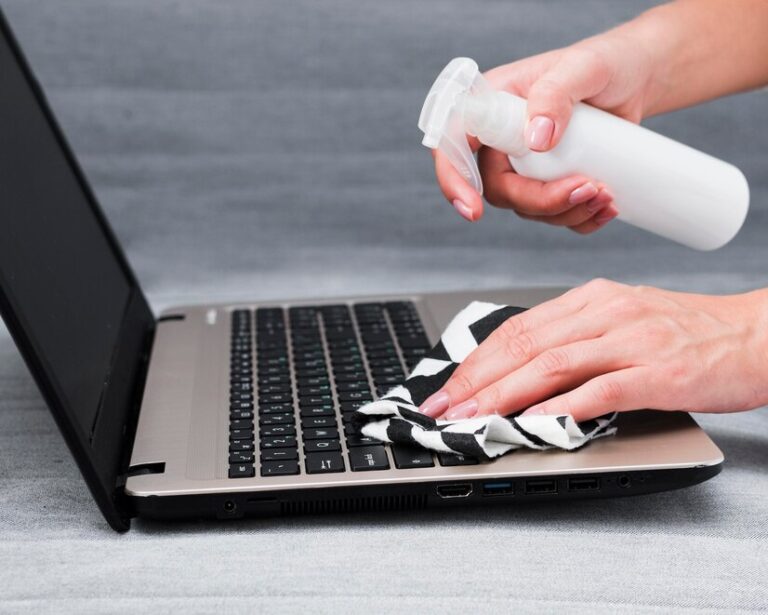 Instructions de nettoyage d’un ordinateur portable