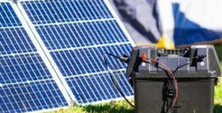 solaire avec système de batterie