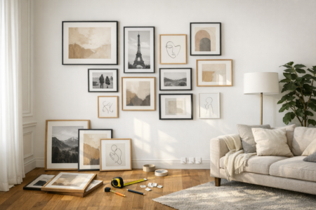 Idée décoration murale : guide complet pour créer un mur de cadres design